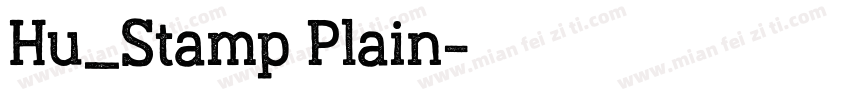 Hu_Stamp Plain字体转换